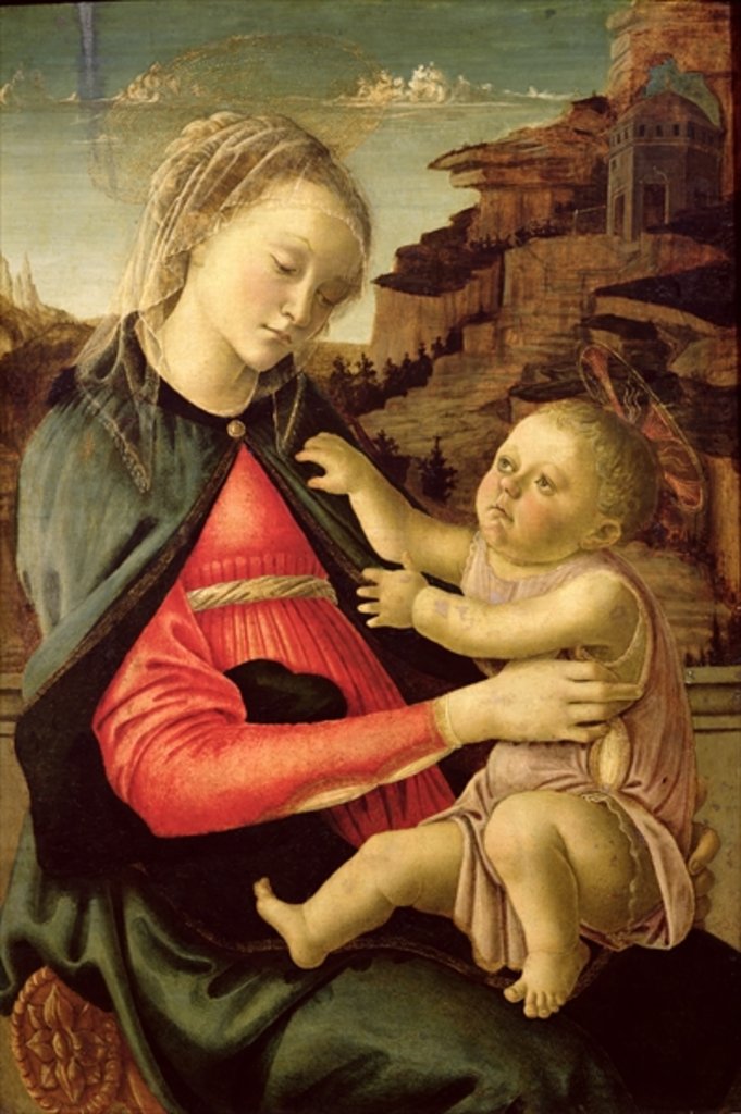 Detail of The Virgin and Child c.1465-70 by Sandro Botticelli