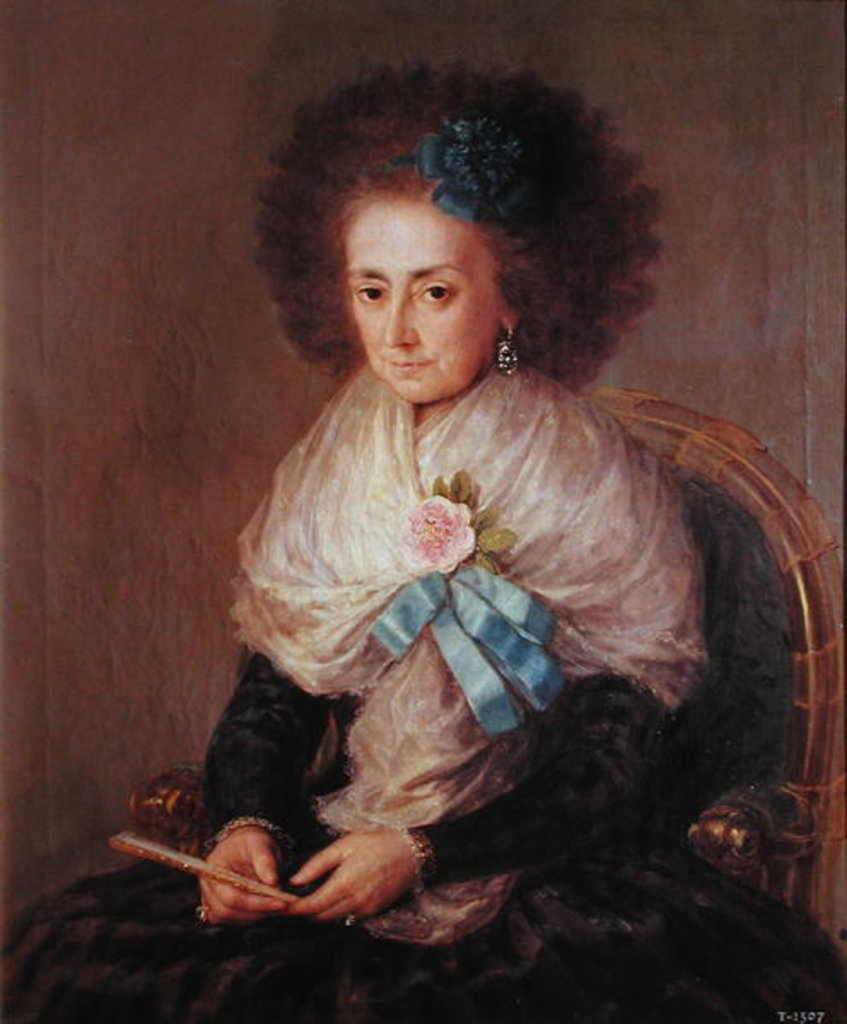 Detail of Dona Maria Antonia Gonzaga Marquesa de Villafranca by Francisco Jose de Goya y Lucientes