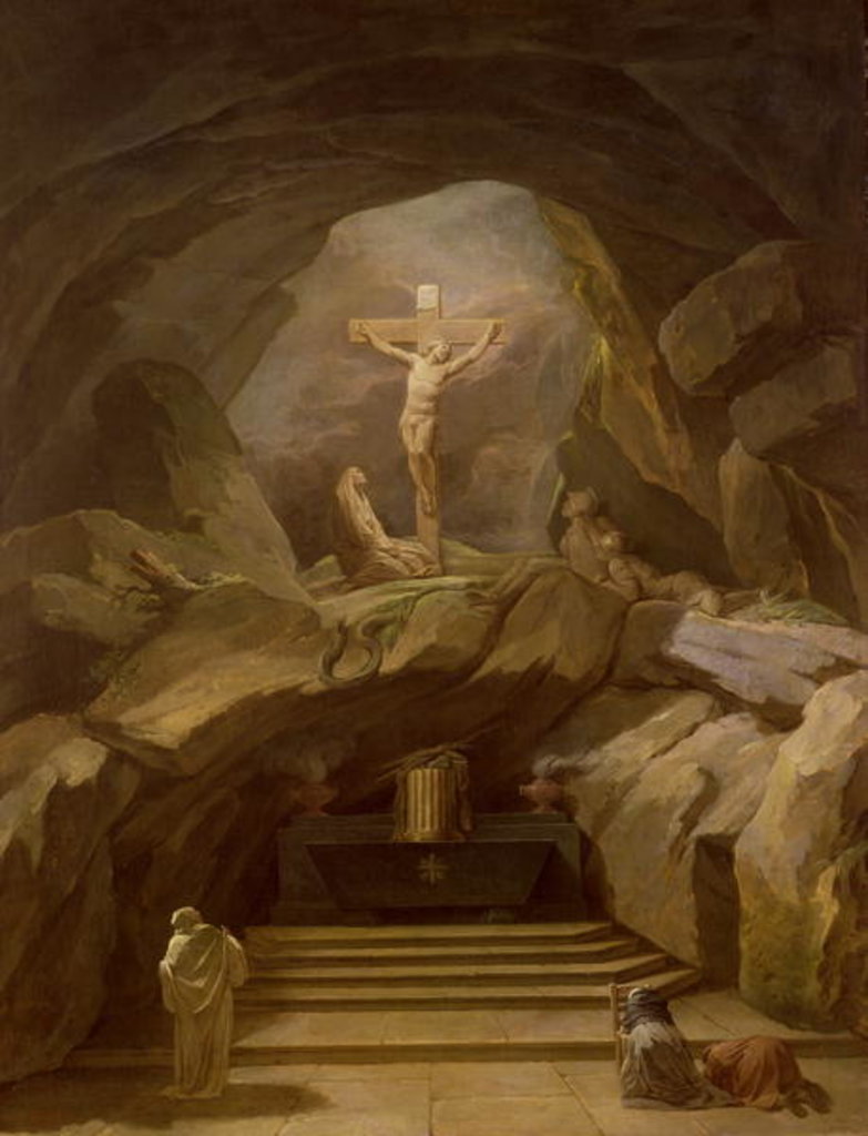 Detail of Study for the Chapelle du Calvaire in the Eglise de Saint-Roch by Nicolas-Bernard Lepicie