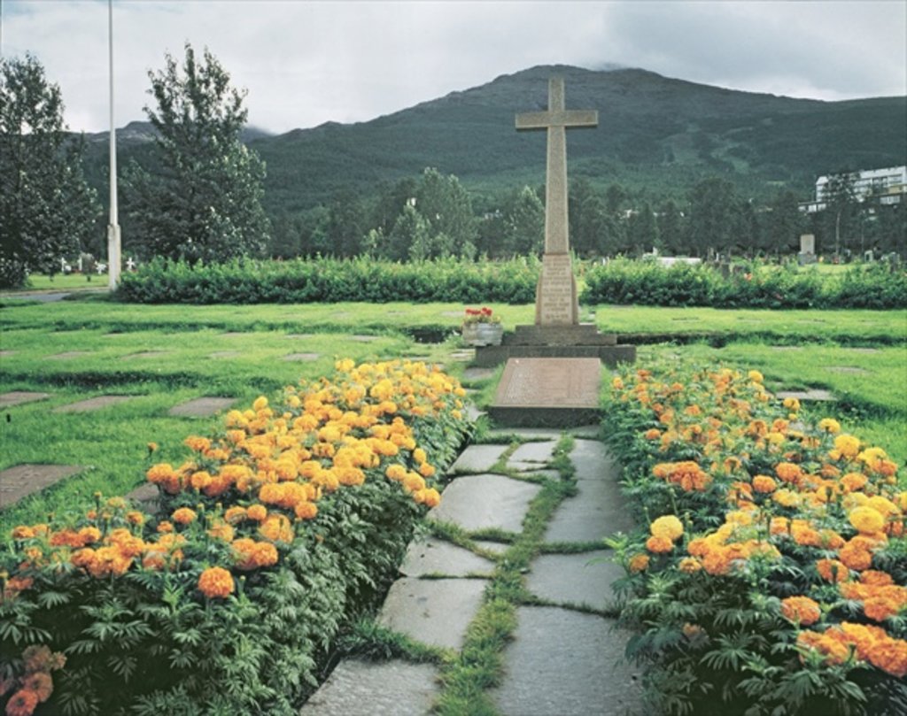 Detail of Memorial to French soldiers who died during the Battles of Narvik, April-May 1940 by Anonymous