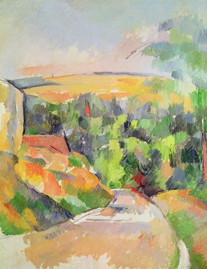 Detail of The Bend in the road, 1900-06 by Paul Cezanne