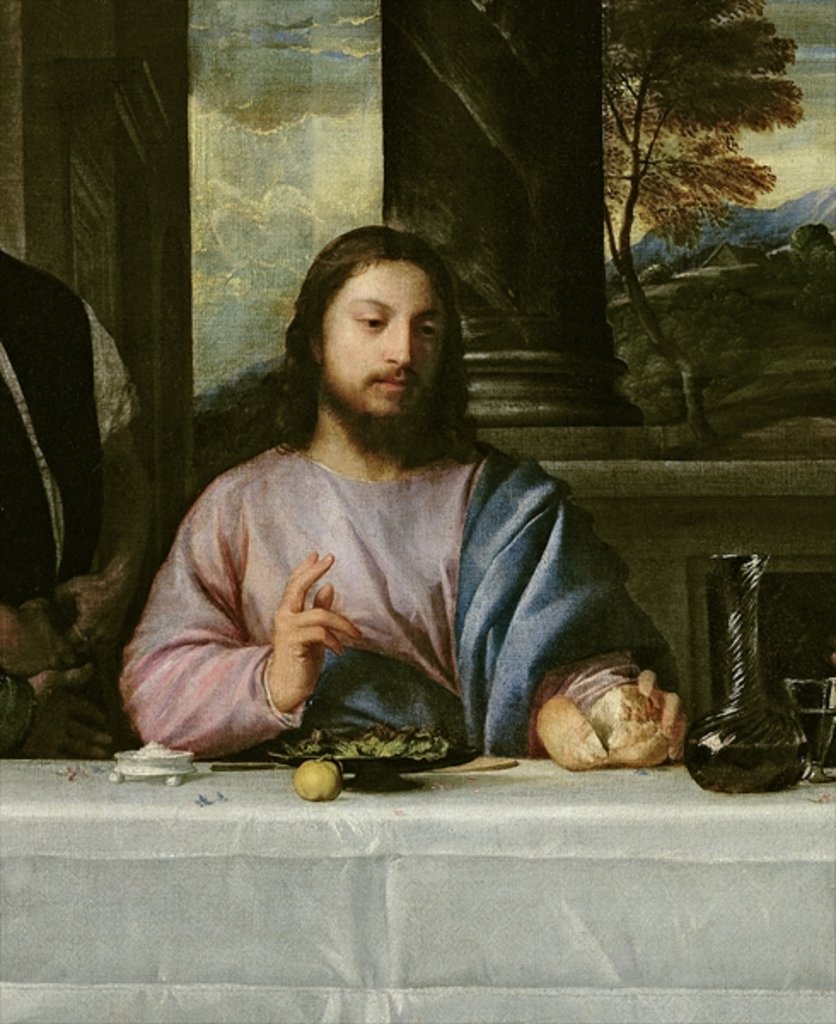 Detail of The Supper at Emmaus, c.1535 by Titian