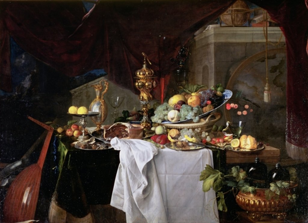 Detail of A Table of Desserts, 1640 by Jan Davidsz. de Heem