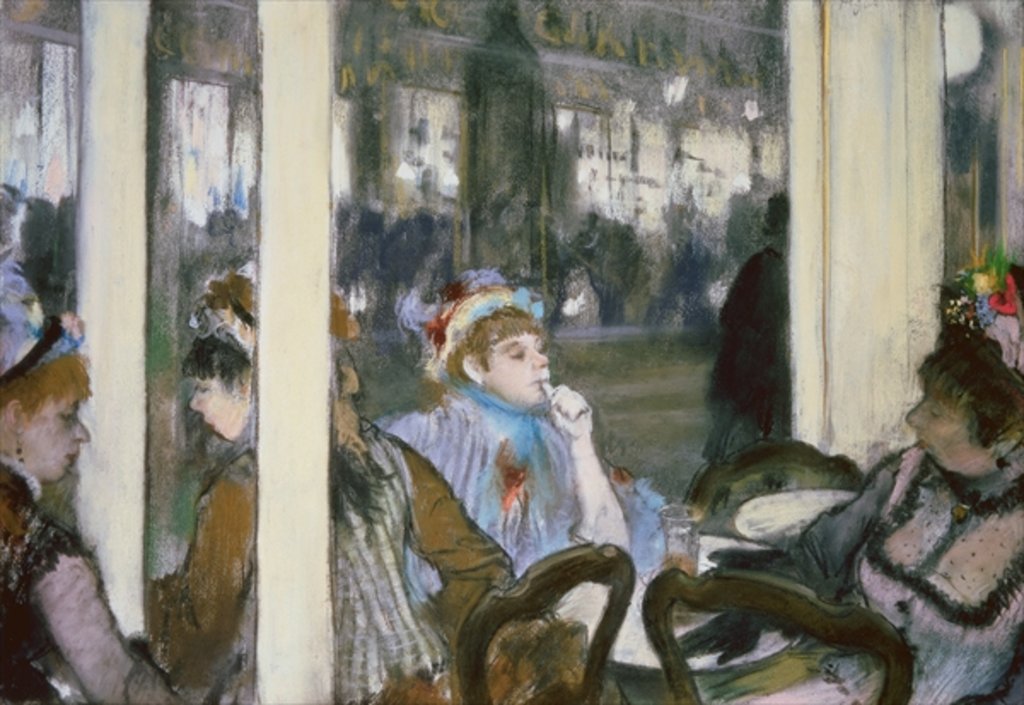 Detail of Women on a Cafe Terrace, 1877 by Edgar Degas