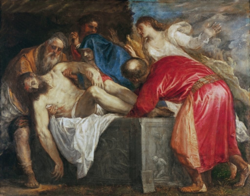 Detail of The Entombment of Christ, 1559 by Titian