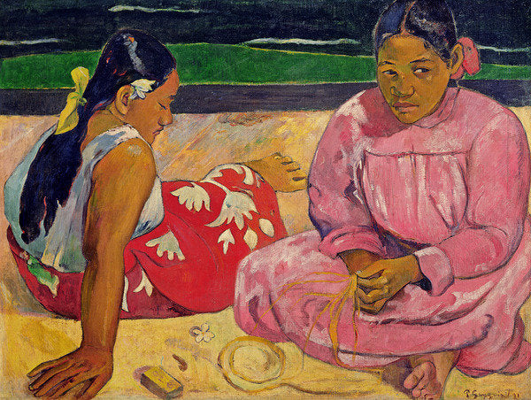 Detail of Women of Tahiti, On the Beach, 1891 by Paul Gauguin