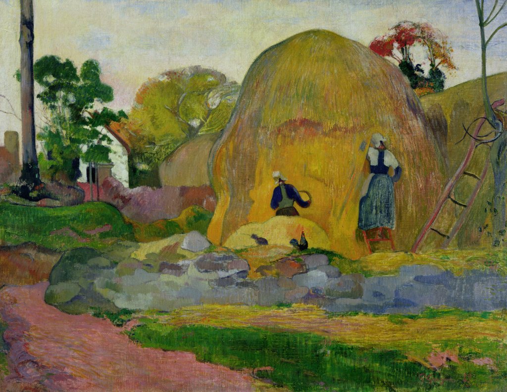 Detail of Yellow Haystacks, or Golden Harvest, 1889 by Paul Gauguin