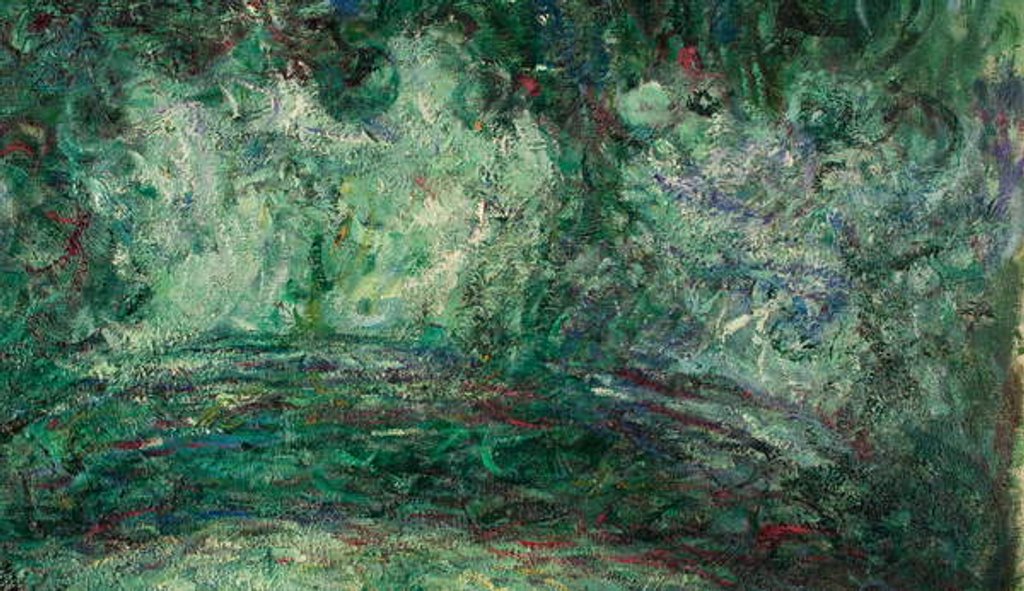 Detail of The Japanese Bridge, detail, 1918-19 by Claude Monet