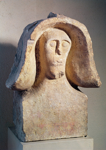 Detail of Bust of a Warrior by Gaulish Gaulish