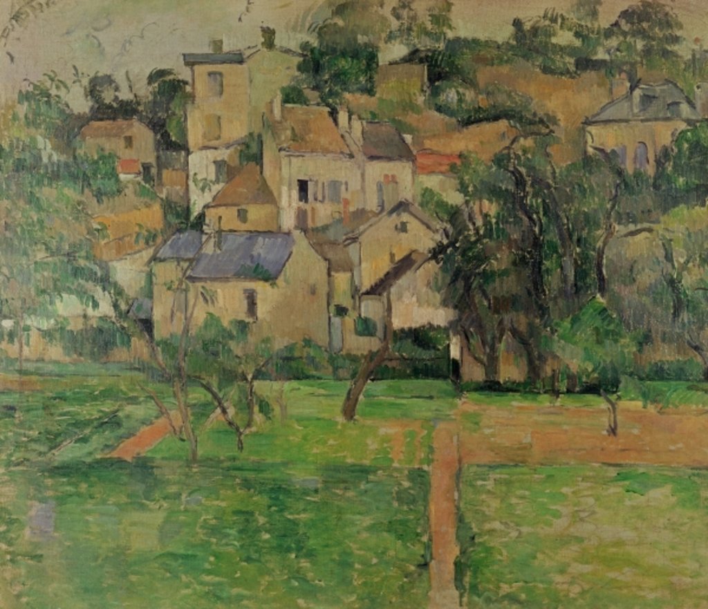 Detail of The Hermitage at Pontoise, 1884 by Paul Cezanne