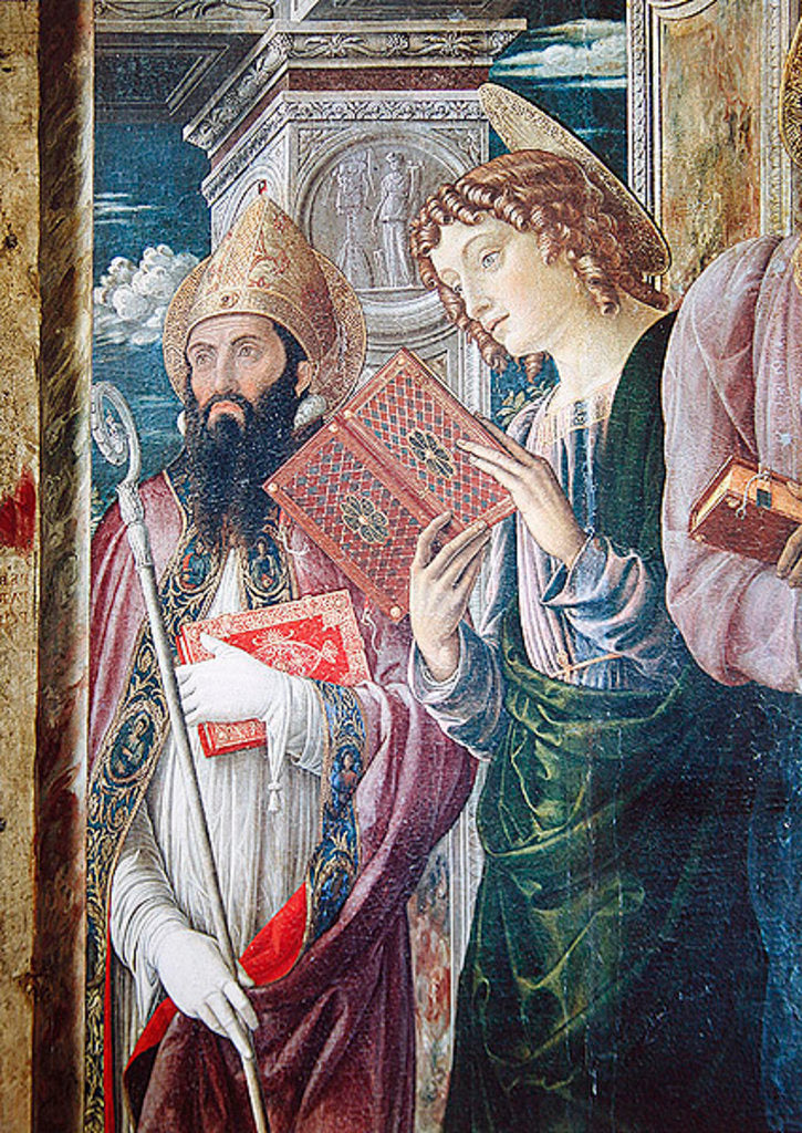 Detail of Altarpiece of St. Zeno of Verona by Andrea Mantegna