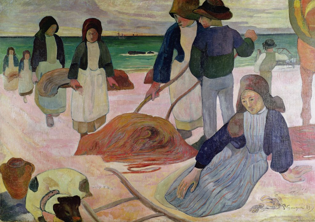 Detail of Seaweed Gatherers, 1889 by Paul Gauguin