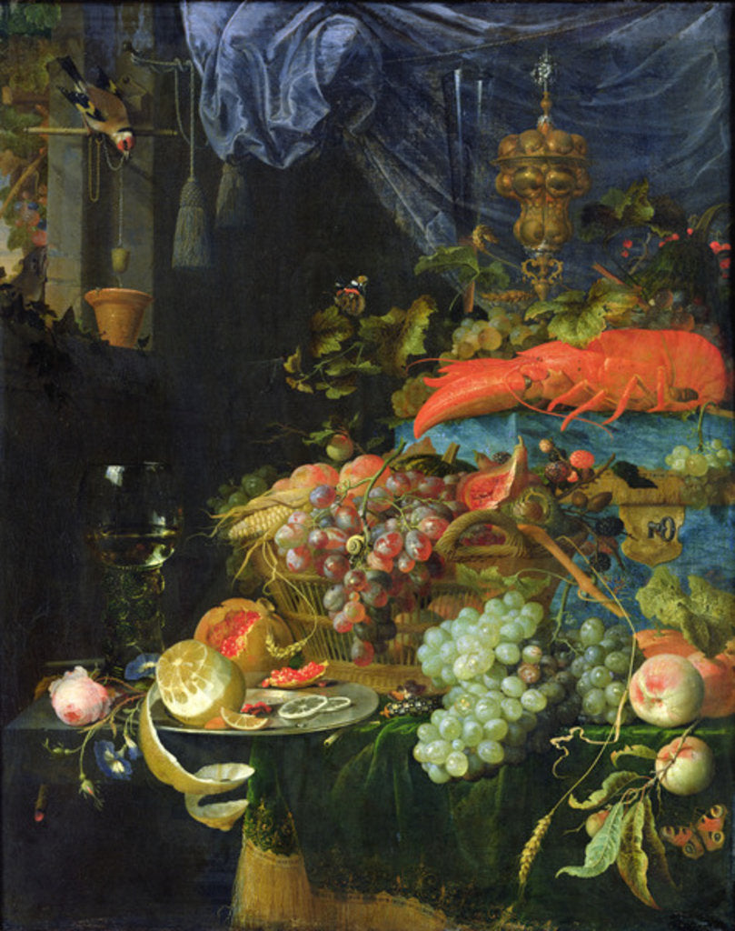 Detail of Still Life by Abraham Mignon