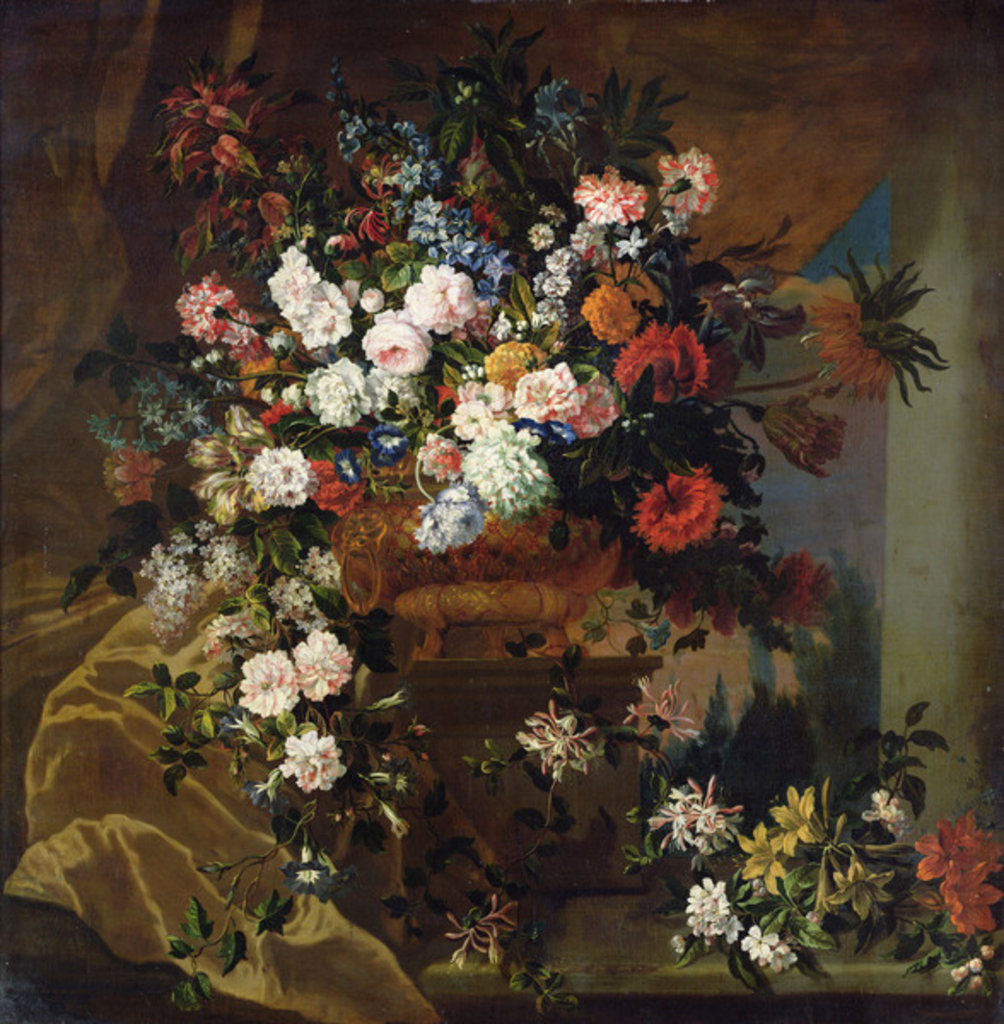 Detail of Bouquet of Flowers by Jean-Baptiste Monnoyer