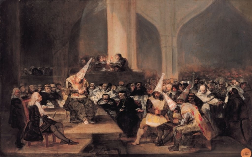 Detail of Court of the Inquisition, c.1812-1819 by Francisco Jose de Goya y Lucientes