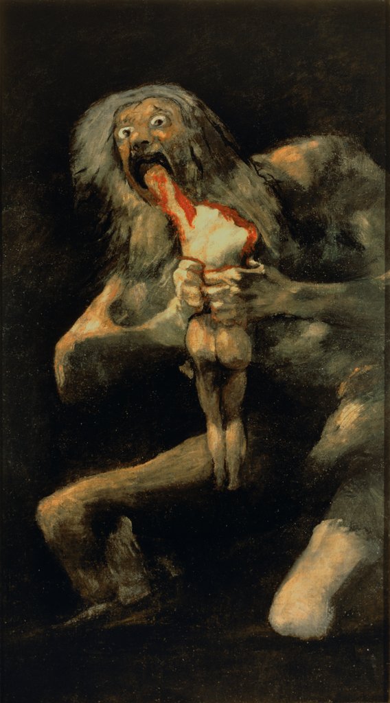 Detail of Saturn Devouring His Son, 1821-23 by Francisco Jose de Goya y Lucientes