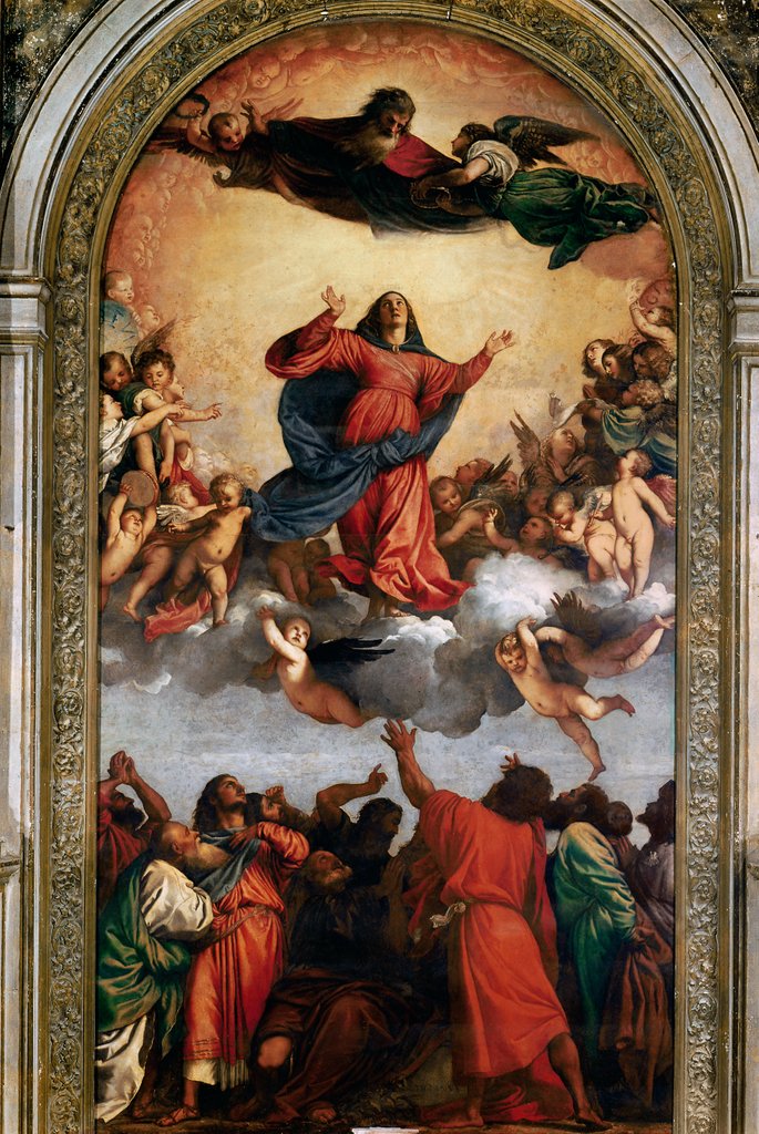 Detail of The Assumption of the Virgin, 1516-18 by Titian