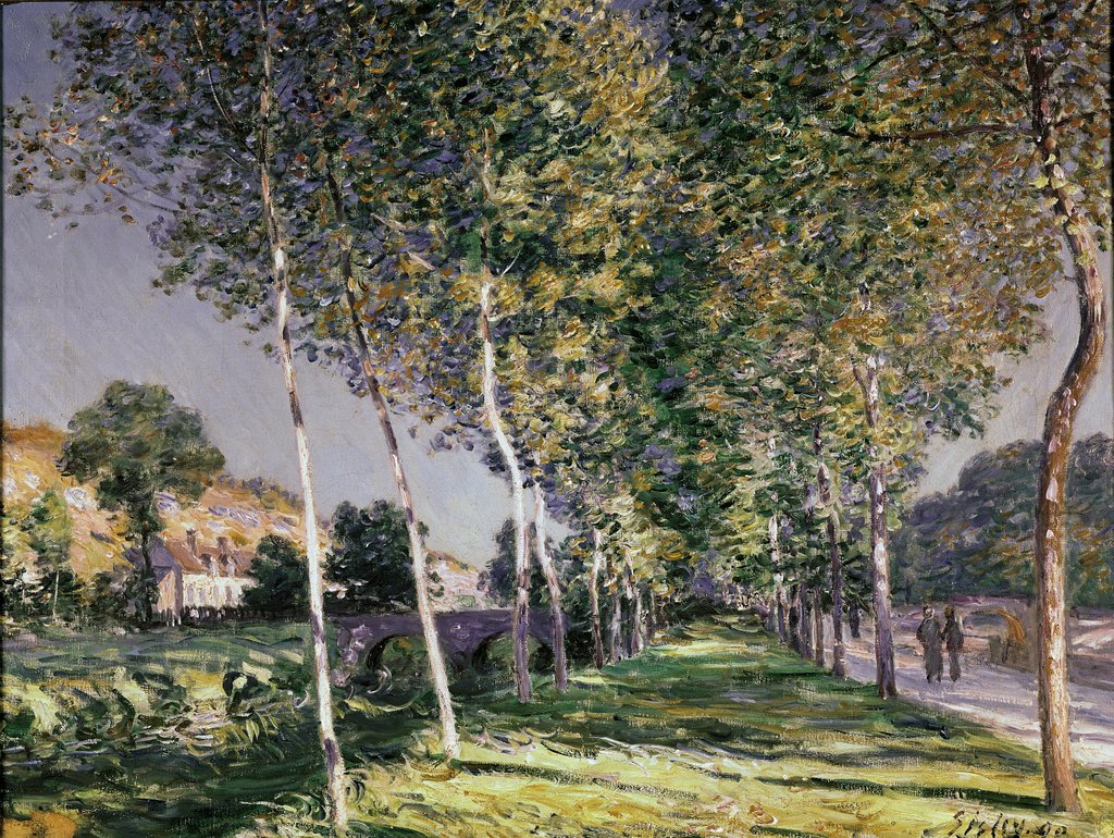 Detail of The Walk, 1890 by Alfred Sisley