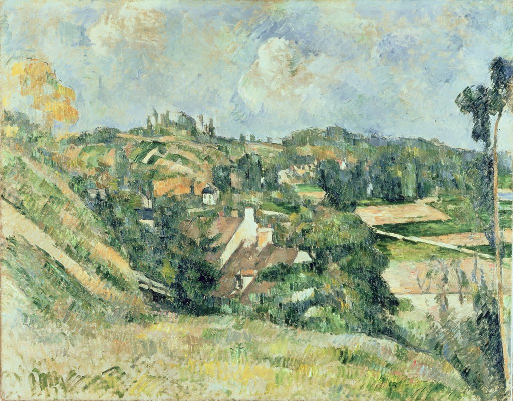 Detail of Houses in Valhermeil seen in the direction of Auvers-sur-Oise, 1882 by Paul Cezanne