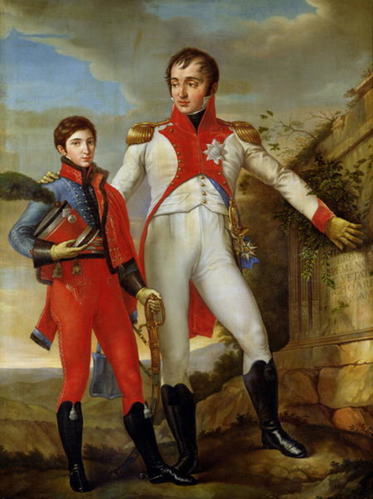 Detail of Louis Bonaparte King of Holland and Louis Napoleon Crown Prince of Holland, c.1806 by Jean Baptiste Joseph Wicar