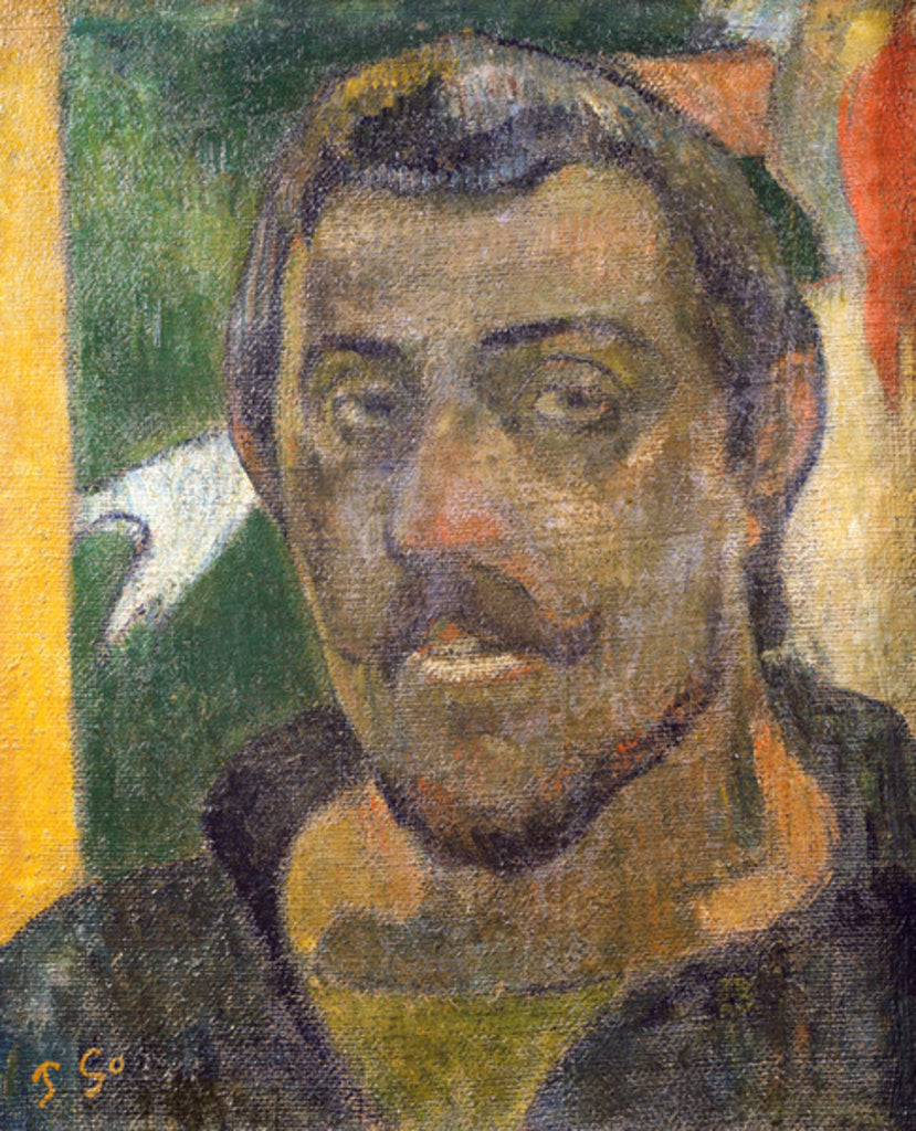 Detail of Self Portrait, c.1890-93 by Paul Gauguin