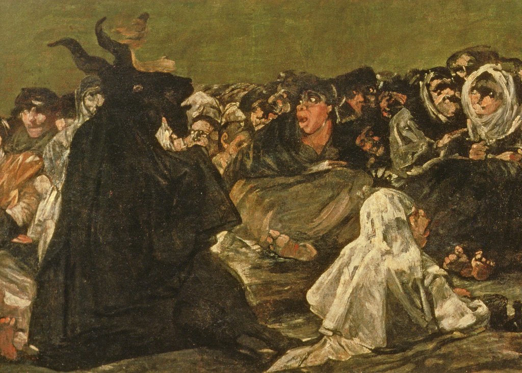 Detail of The Witches' Sabbath or The Great He-goat,, c.1821-23 by Francisco Jose de Goya y Lucientes