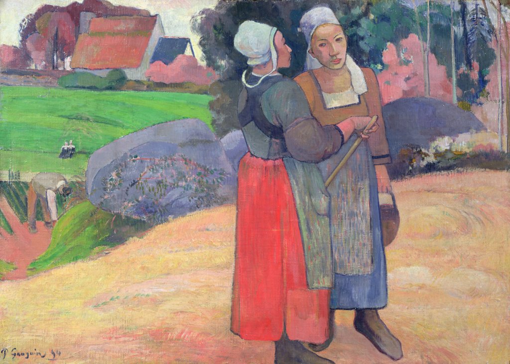 Detail of Breton Peasant Women, 1894 by Paul Gauguin