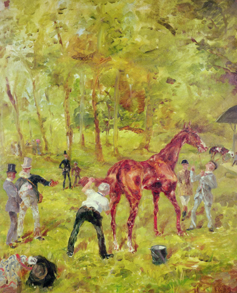 Detail of Souvenir d'Auteuil, 1881 by Henri de Toulouse-Lautrec