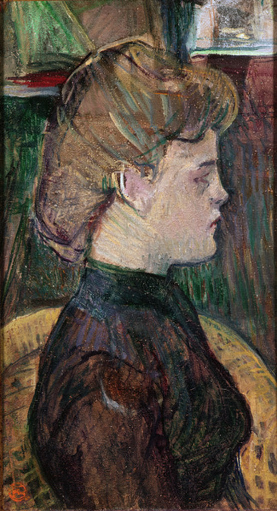 Detail of Hélène V. Juliette Vary, 1888 by Henri de Toulouse-Lautrec