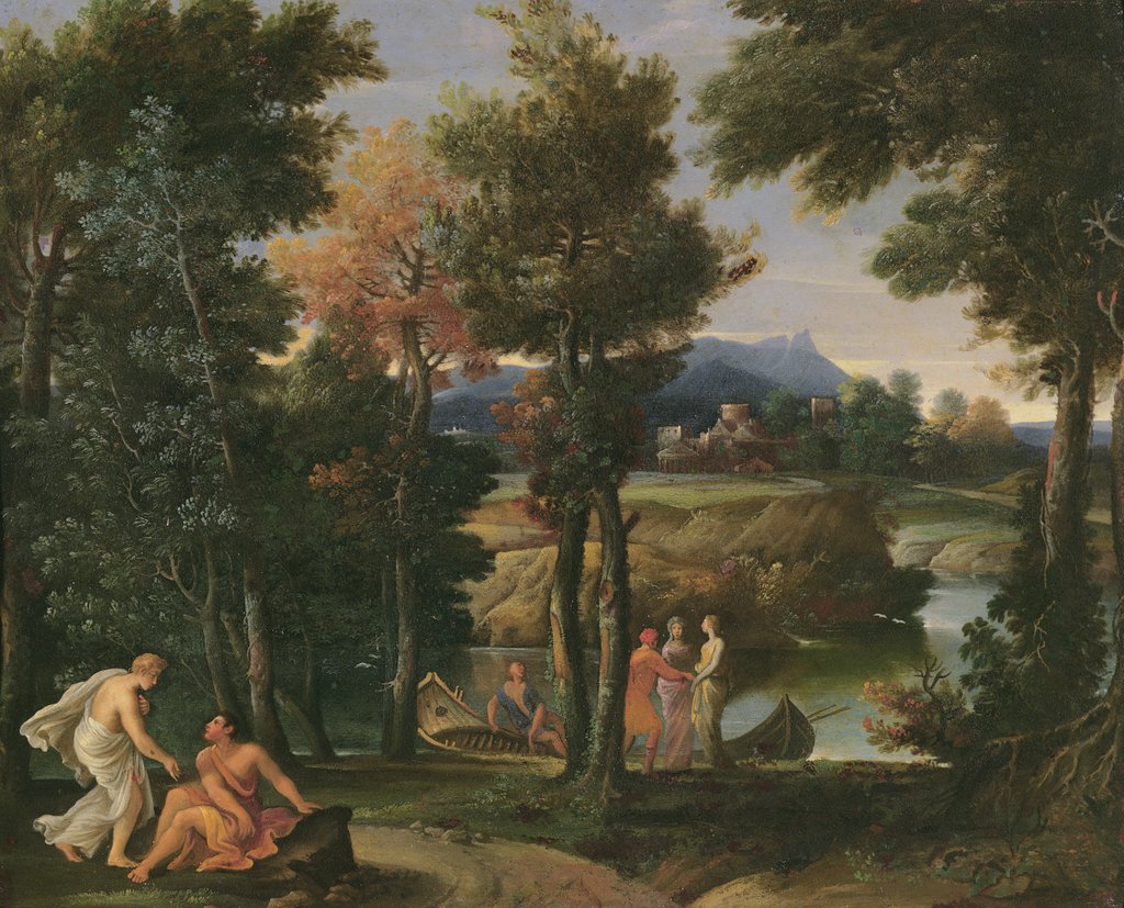 Detail of Landscape by Giovanni Francesco Grimaldi