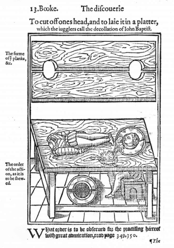 Detail of How to Cut Off One's Head, and To Lay it on a Platter, 1584 by English School