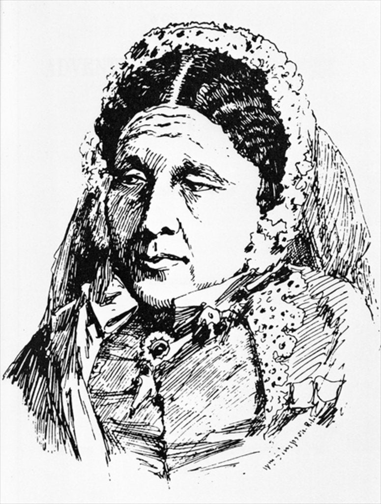 Detail of Portrait of Mary Seacole by William 'Crimea' Simpson