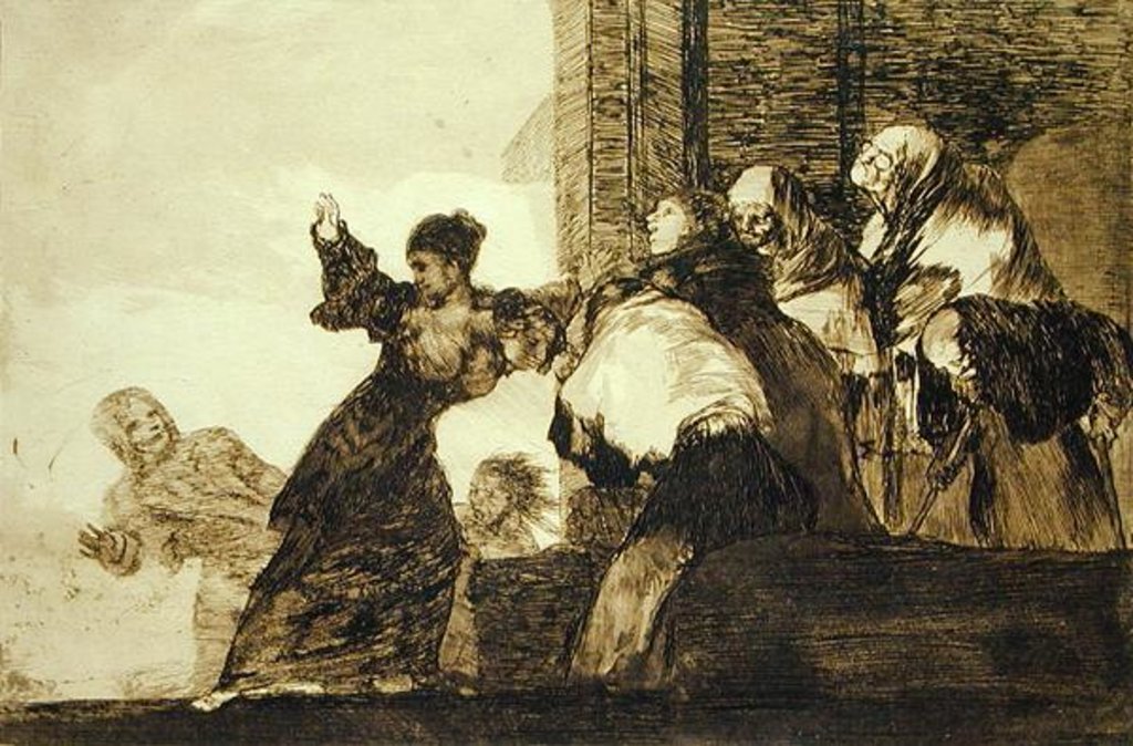 Detail of Proverb 11 from the Follies Series, c.1815-24 by Francisco Jose de Goya y Lucientes