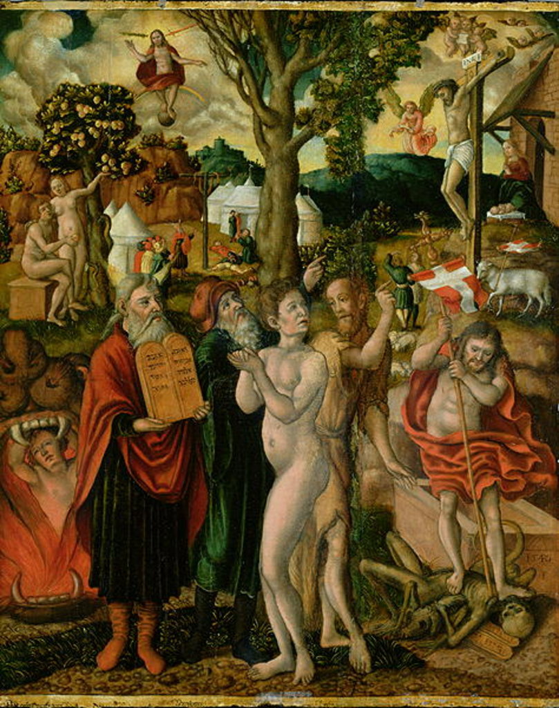 Detail of Fall and Redemption, 1540 by Franz Timmermann