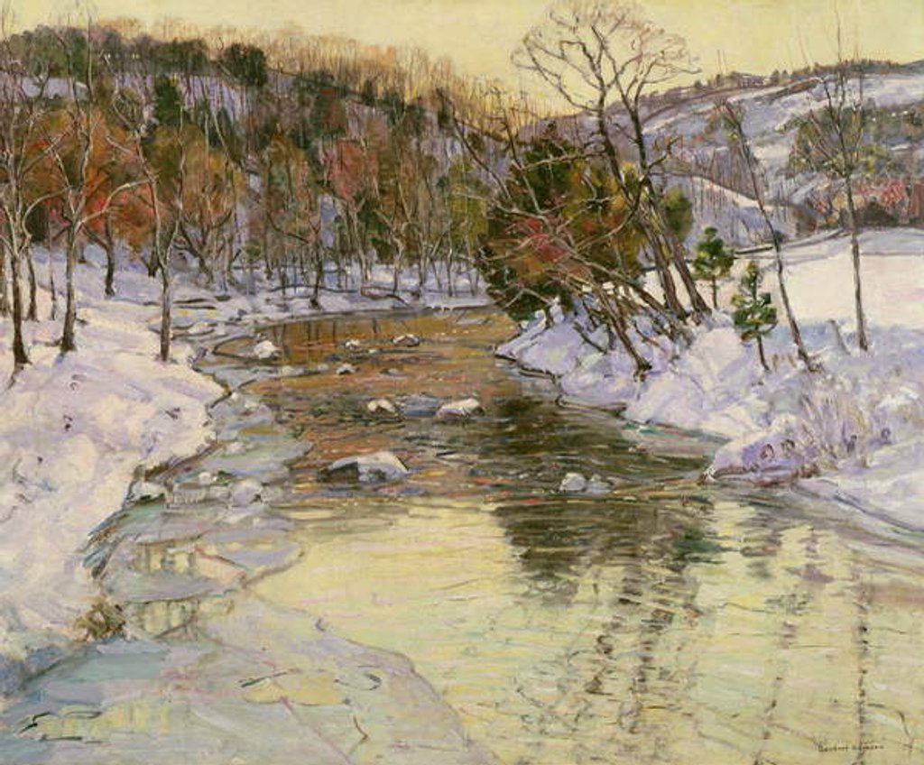 Detail of Winter Landscape by George Gardner Symons