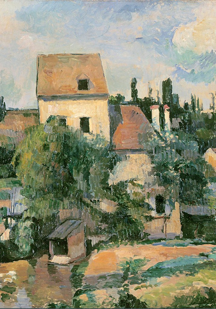 Detail of Moulin de la Couleuvre at Pontoise, 1881 by Paul Cezanne