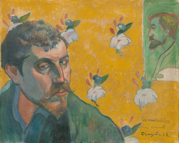 Detail of Self Portrait, Les Miserables, 1888 by Paul Gauguin