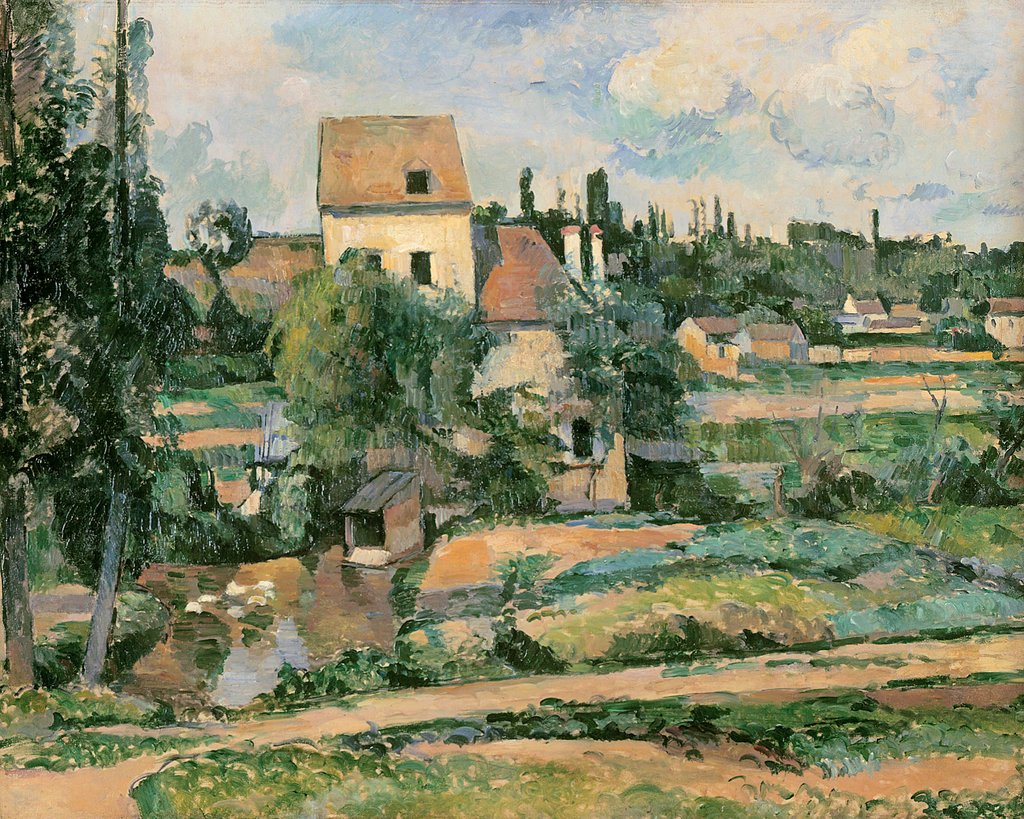 Detail of Moulin de la Couleuvre at Pontoise, 1881 by Paul Cezanne