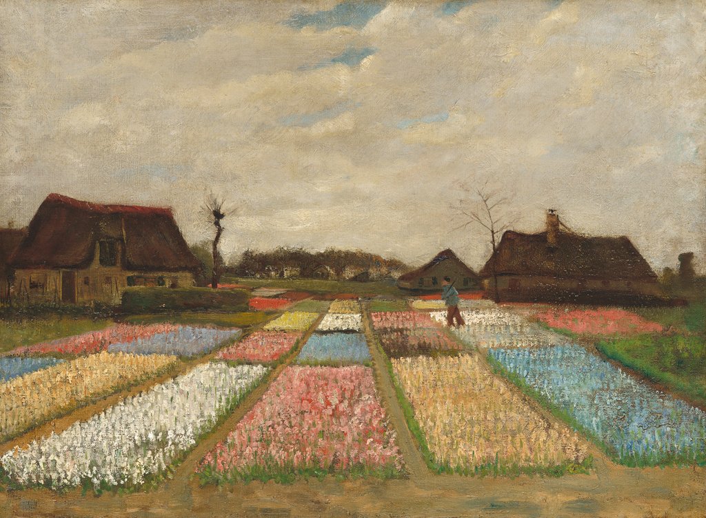 Detail of Flower Beds in Holland, c.1883 by Vincent van Gogh