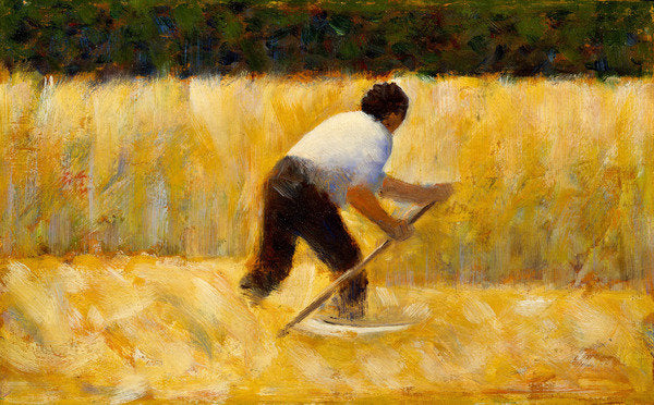 Detail of The Mower, 1881-82 by Georges Pierre Seurat