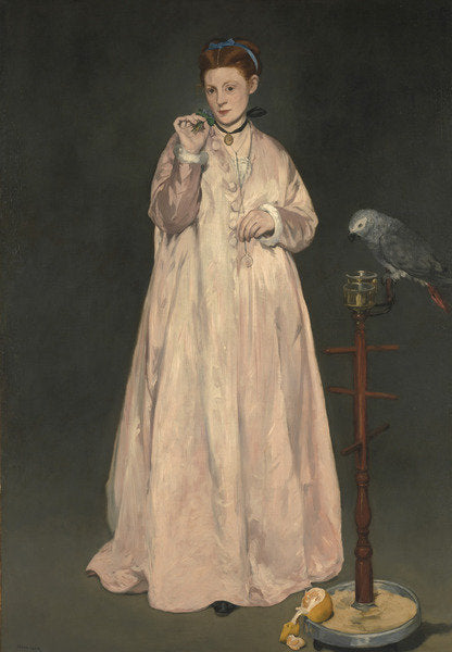 Detail of Young lady in 1866 by Edouard Manet