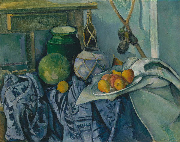 Detail of Still Life with Ginger Jar and Aubergine, 1890 by Paul Cezanne