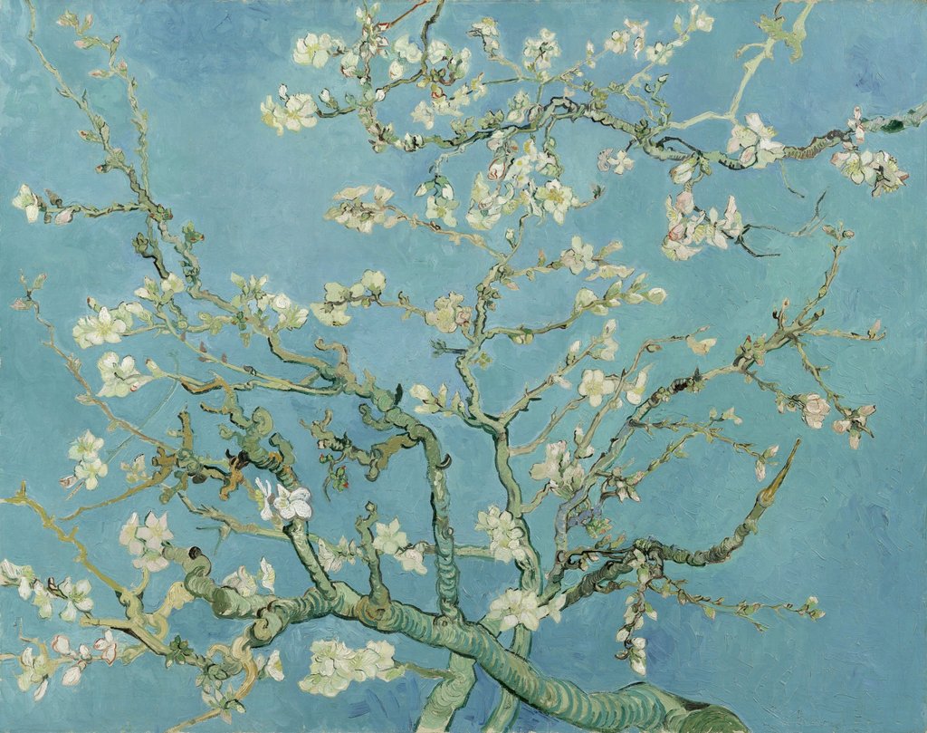 Detail of Almond Blossom, 1890 by Vincent van Gogh