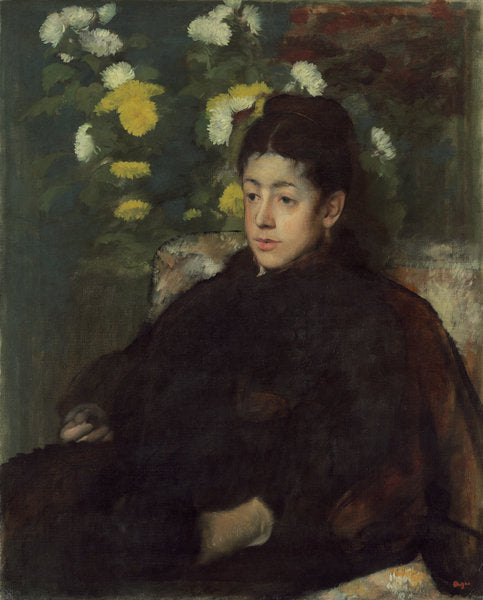 Detail of Mademoiselle Malo, c.1877 by Edgar Degas