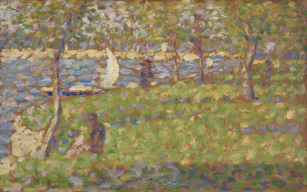 Detail of Study for 'La Grande Jatte', 1884-5 by Georges Pierre Seurat