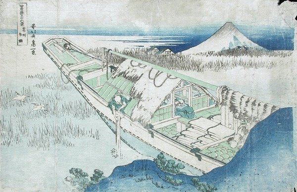 Detail of Joshu, Ushibori, Hetachi Provinces from the Series Thirty Six Views of Fuji, 19th century by Katsushika Hokusai