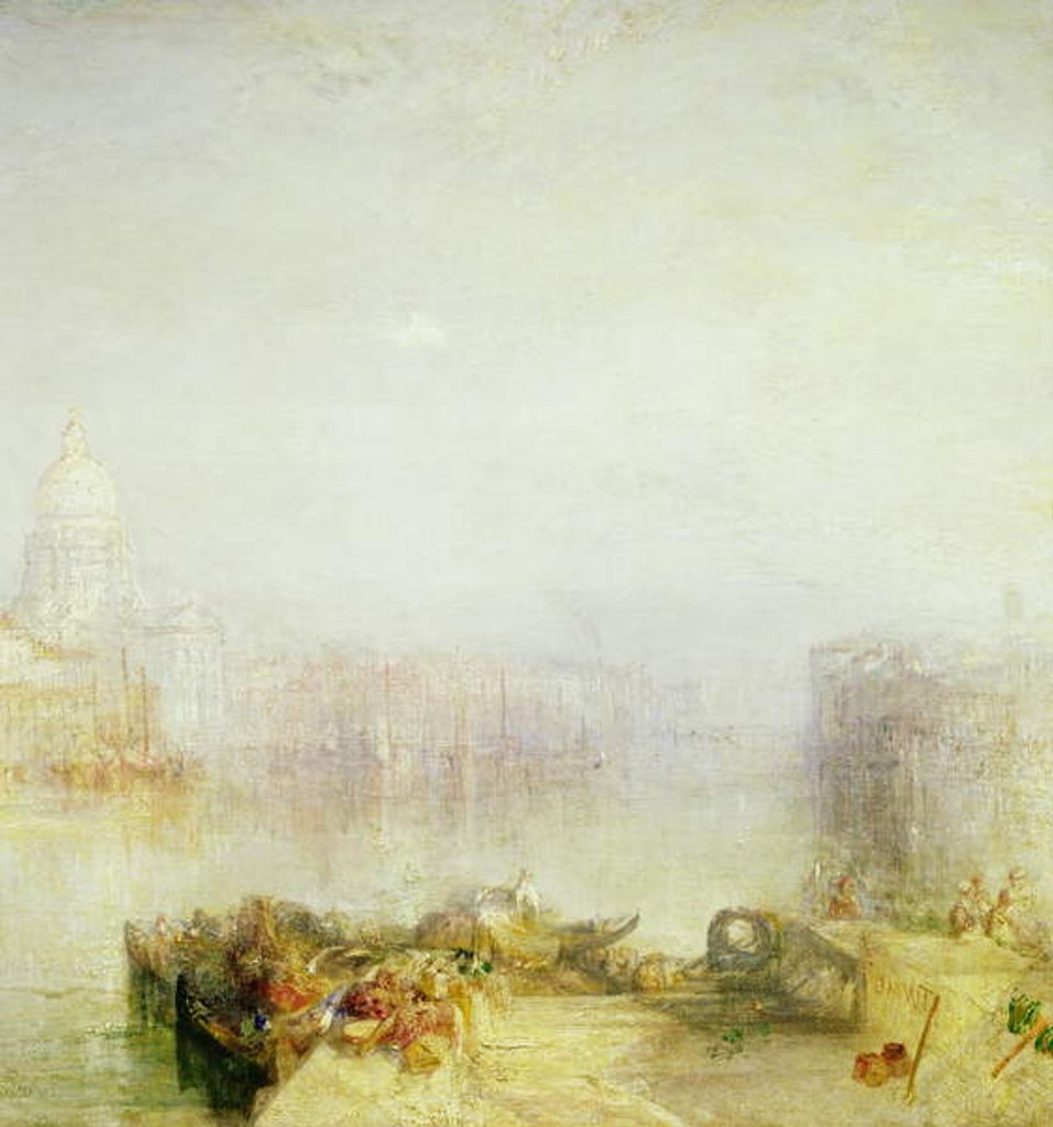 Detail of The Dogana and Santa Maria della Salute, Venice, detail, 1843 by Joseph Mallord William Turner