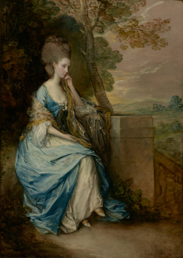 Detail of Portrait of Anne, Countess of Chesterfield, 1777-8 by Thomas Gainsborough