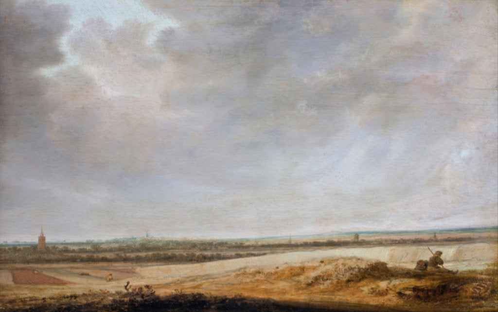 Detail of Landscape with Cornfields, 1638 by Salomon van Ruisdael or Ruysdael