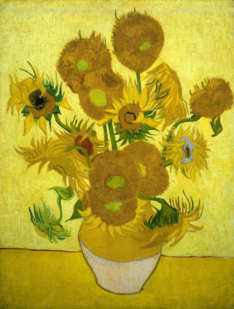 Detail of Sunflowers, 1889 by Vincent van Gogh